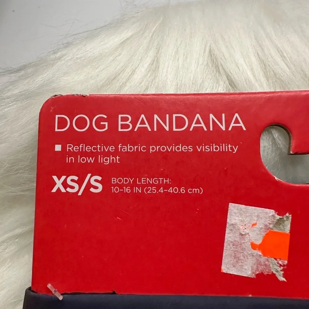 🩷5/$10 Reddy Reflective Dog Bandana XS/S